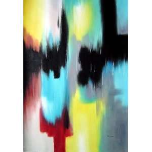 Abstract Painting of Colors Oil Painting 36 x 24 inches  