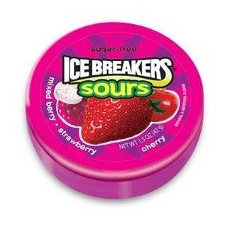 Ice Breakers Sours (Mixed Berry, Strawberry & Cherry), 1.5 Ounce Tins 