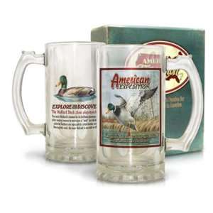  American Expedition Mallard Duck Glass 16 oz Beer Mug 