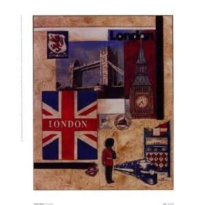  London Collage Poster by Susan Osborne (9.50 x 11.75 