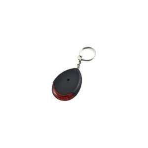  Keychain Key Finder with Flashing Light (Black and Red 