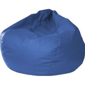  Bean Bag Chair Leather Look Blue Large
