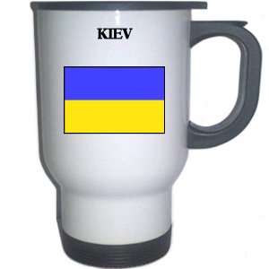 Ukraine   KIEV White Stainless Steel Mug