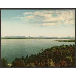  Reprint of Across the lake from Hotel Champlain, N.Y.: Home & Kitchen