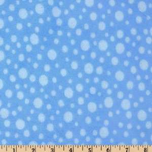  60 Wide Minky Cuddle Dot Baby Blue Fabric By The Yard 