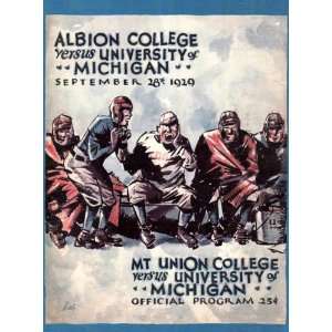 vs. Mt.Union 36 x 48 Canvas Historic Football Print   Original College 