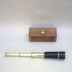   HANDCRAFTED PULLOUT TELESCOPE W/ HARDWOOD BOX!!: Camera & Photo