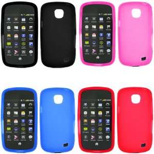 Solid Black + Solid Blue + Solid Red + Solid Hot Pink Silicone Skin 