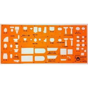   Fittings Symbols Drawing Template Stencil 1:50 Scale: Office Products