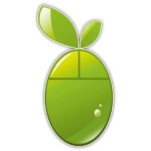  ECO Go Green Apple Car Bumper Sticker Decal 3 X 6 
