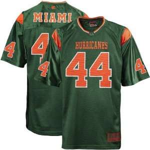   Miami Hurricanes #44 Green Rivalry Football Jersey