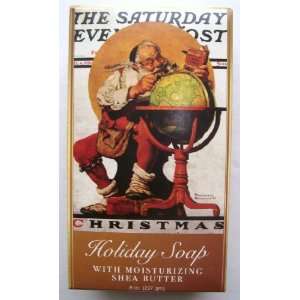 HOLIDAY SOAP WITH MOISTURIZING SHEA BUTTER 8 OZ.   NORMAN ROCKWELL THE 
