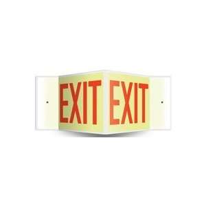 Exit & Entrance Projection Safety Signs, (8x18x9) 3D   8x12 Lumi 