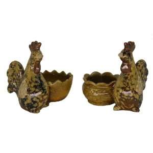  Farm Country Chicken Tealight Holder Set of 4: Home 