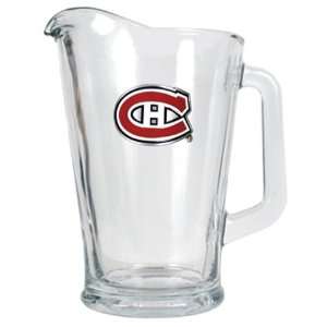    Montreal Canadiens Large Glass Beer Pitcher
