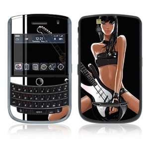 : Guitar Girl Decorative Skin Cover Decal Sticker for Blackberry Tour 