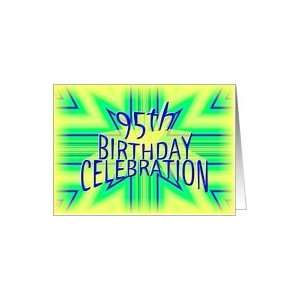    95th Birthday Party Invitation Bright Star Card: Toys & Games