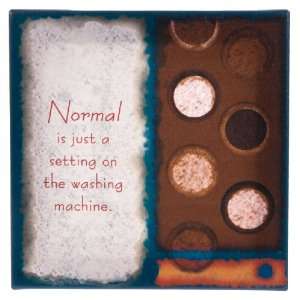  Normal is just a setting on the washing machine.