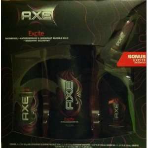 AXE Excite Shower Gel/ Antipersprant/ Deodorant Kit For Men   Bonus 