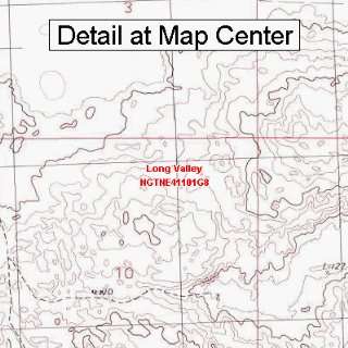  USGS Topographic Quadrangle Map   Long Valley, Nebraska 
