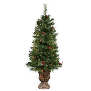   Pine Potted 70 Clear Lights Christmas Tree (B116641): Home Improvement
