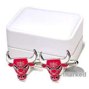  Chicago Bulls NBA Logod Executive Cufflinks w/Jewelry Box 