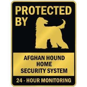   AFGHAN HOUND HOME SECURITY SYSTEM  PARKING SIGN DOG