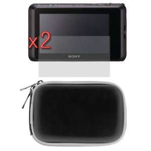   Black Digital Camera Zipper Pouch Case for Sony TX10: Camera & Photo