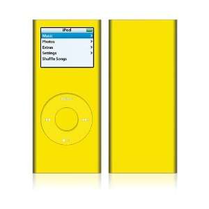 Apple iPod Nano (2nd Gen) Decal Vinyl Sticker Skin   Simply Yellow