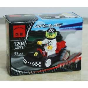   Block Race Series Kart Little Car building block set fits with lego