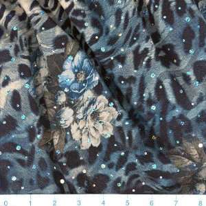   and Rose Sparkle Teal Fabric By The Yard: Arts, Crafts & Sewing