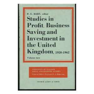  Studies in Profit, Business Saving and Investment in the 