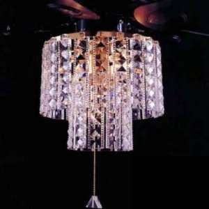   : Triarch International Fan Light Prisma Gem CF567 BR: Home & Kitchen