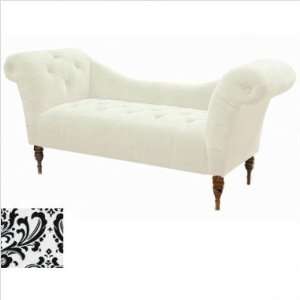   Furniture 6006 (Traditional BW) Settee in Traditional Black and White