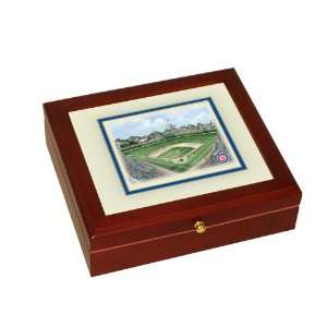  Chicago Cubs Wrigley Field Stadium Mini Desk Box: Sports 