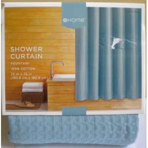  Home Fountain Shower Curtain   Aqua Blue: Home & Kitchen