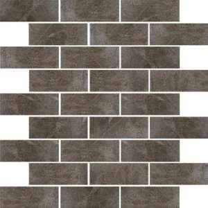   12 x 12 Subway Mosaic Accent Tile in Spanish Moss