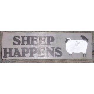  Primitive Country Rustic Woolen Mills Sheep Sign: Home 