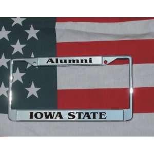  Iowa State Chrome Laser Engraved License Plate Frame 