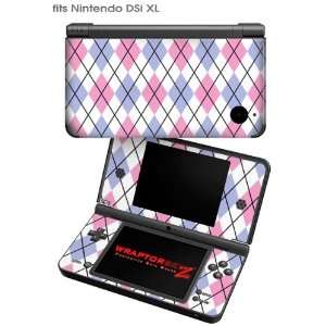  Nintendo DSi XL Skin   Argyle Pink and Blue by 