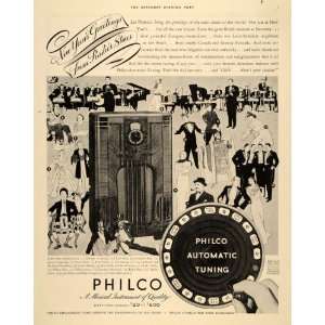  1936 Ad Philco Automatic Tuning Radio Station Molasses 