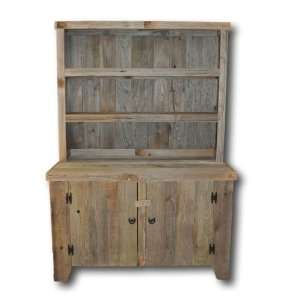  Rustic Barnwood Large Hutch With Shelves Furniture 