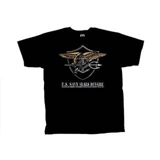  United States US Navy Seals Black T shirt Size XL 