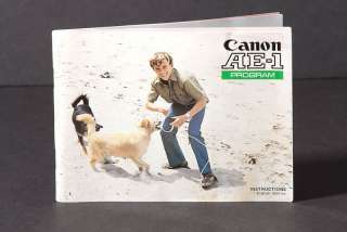 Canon AE 1 Program Genuine Instruction Book  