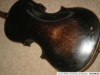 Interesting old Violin NR violon, 1 part back needs repair  