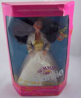 Summit Barbie 1990 NRFB Free Doll L@@K Inside Asian  