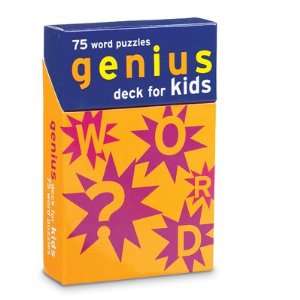  Genius Deck Word Puzzles for Kids: Toys & Games
