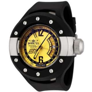 Invicta Mens 6845 S1 Collection Rally GMT Black Rubber Watch 