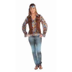 Womens Adult HIPPIE GENERATION 60s 70s Groovy Costume  