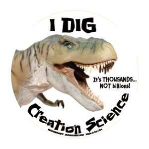  I Dig Creation Science Circle Magnet: Automotive